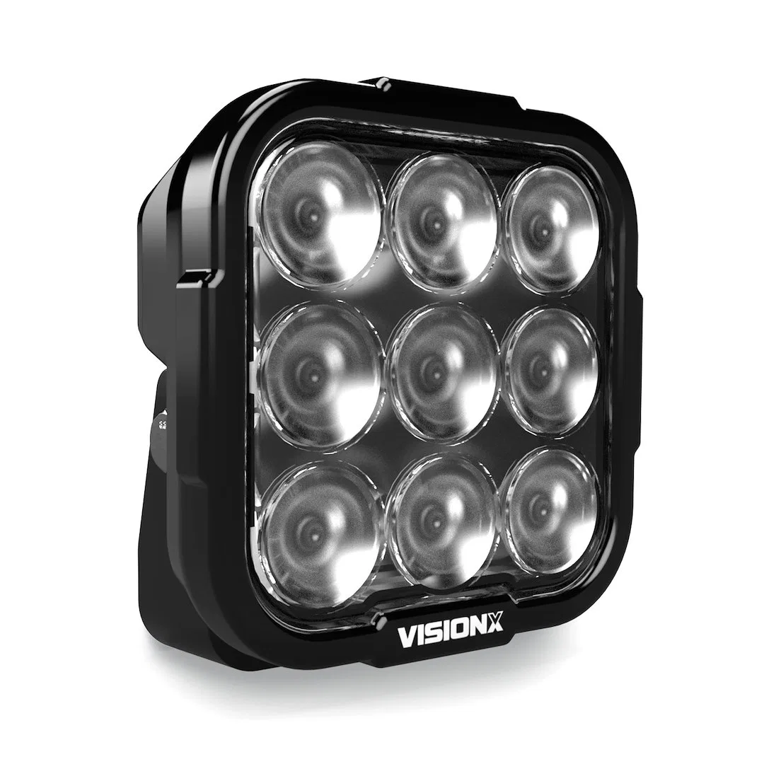 DURA2-WL960 – VISION X Work Light, Cree XPL2 HD 8 Watt Square Bracket Mount 72 Watt 6 Amp At 12 Volt X-Drive LED Poly...